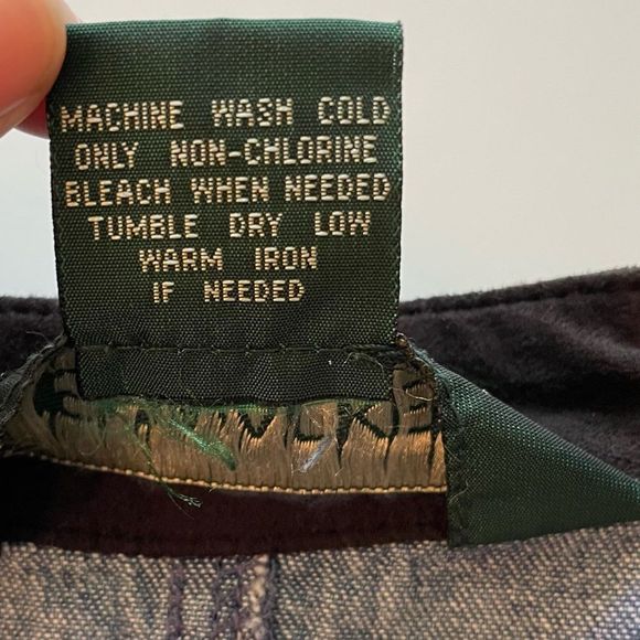 Denim High Neck Button Front Vest w/ Silver Buttons Sz 16 - Picture 5 of 6